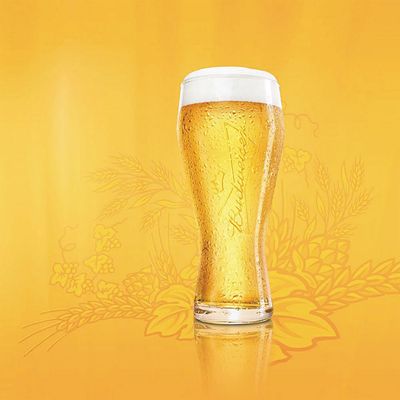 Copo de Chopp 400ml Budweiser Crisal