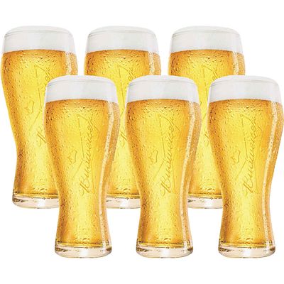 Copo de Chopp 400ml Budweiser Crisal
