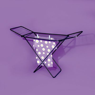 Varal de Chão com Abas Slim Preto