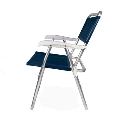 Cadeira Master Alumínio Tela Sannet Azul