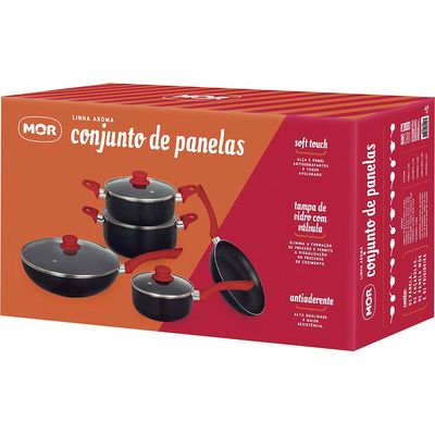 Conjunto de Panelas 5 Peças Linha Aroma