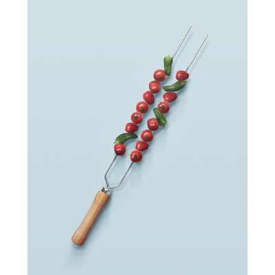 Espeto Duplo para Churrasco 95cm