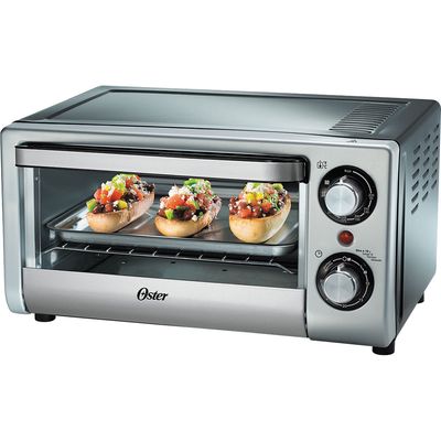Forno Elétrico 10L Oster Compact TV10LTB com Timer Prata 127V