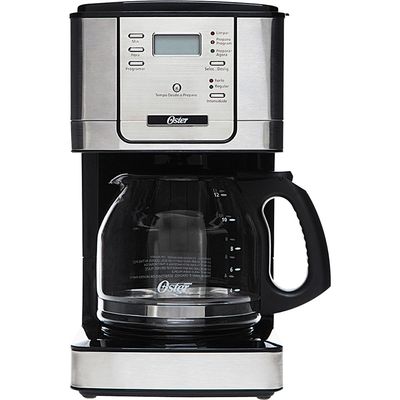 Cafeteira Elétrica Oster 36 Xícaras Flavor 4401 com Timer e Visor Digital Programável Prata 127V