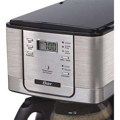 Cafeteira Elétrica Oster 36 Xícaras Flavor 4401 com Timer e Visor Digital Programável Prata 127V