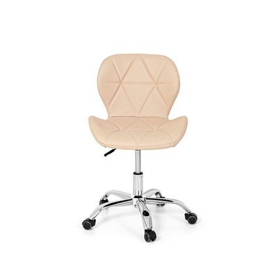 Conjunto 02 Cadeiras Office Eiffel Slim Base Giratória Nude