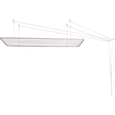 Varal Teto Alumínio 120x56cm Mor Prata