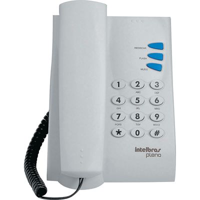 Telefone Pleno Intelbras Cinza