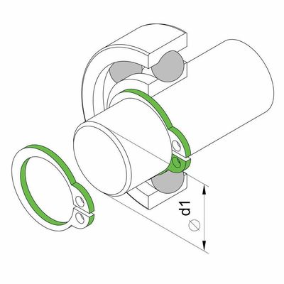 Alicate para Anéis Externo Curvo 7´´ Tramontina Pro
