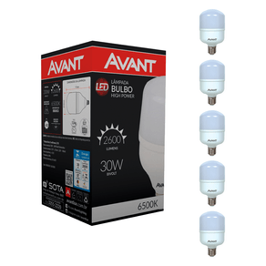 Kit-5-Lampadas-Led-Bulbo-30W-Avant-Branca-Bivolt