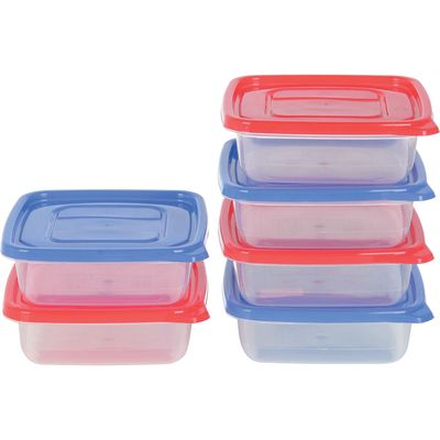 Conjunto 3 Potes Quadrado 600ml PO01 São Bernardo Sortido