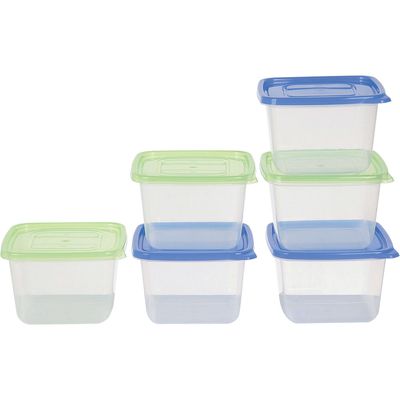 Conjunto 2 Potes Quadrado 1,15l PO-02 São Bernardo Sortido