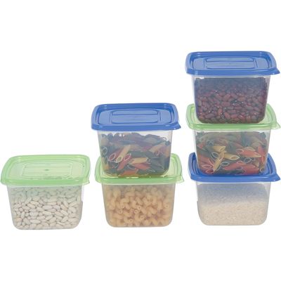 Conjunto 2 Potes Quadrado 1,15l PO-02 São Bernardo Sortido