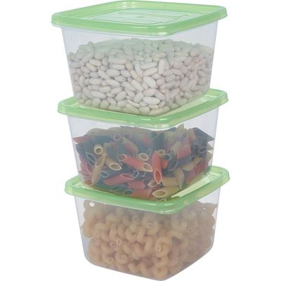 Conjunto 2 Potes Quadrado 1,15l PO-02 São Bernardo Sortido