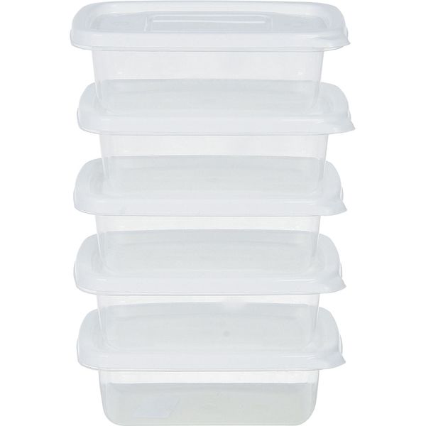 Conjunto 5 Potes Retangular 240ml PO18 São Bernardo Sortido