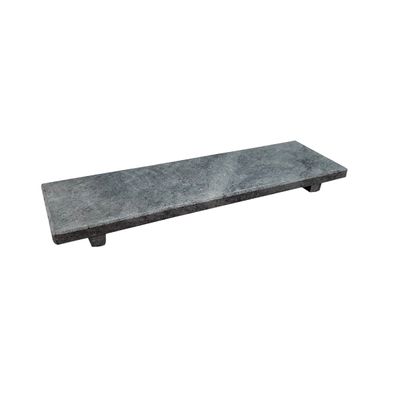 Kit Tabua Gourmet 30x15cm e 4 Molheiras 80ml em Pedra Sabão
