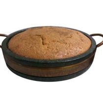 Assadeira de Pedra Sabão com Alça de Cobre  29,0 Cm