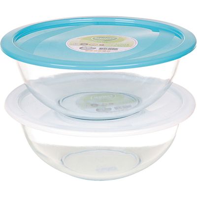 Tigela de Vidro 3L com Tampa Plus 3083 Marinex Sortida