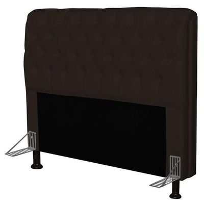 Cabeceira Para Cama Box Casal 195cm Corino Marrom