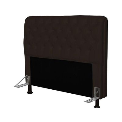 Cabeceira Para Cama Box Casal 195cm Corino Marrom