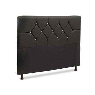 Cabeceira Para Cama Box Casal Queen 160cm Corino Preto