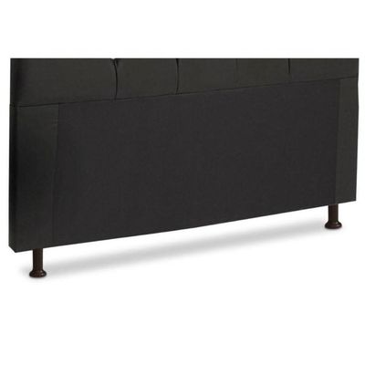 Cabeceira Para Cama Box Casal Queen 160cm Corino Preto