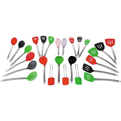 Colher para Espaguete Silicone com Cabo Inox CChef Sortida