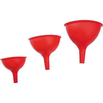 Conjunto 3 Peças Funil Silicone Cazza Vermelho