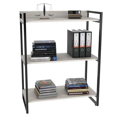 3 Estantes Livreiro 80Cm 3 Prateleiras C08 Snow Mpozenato