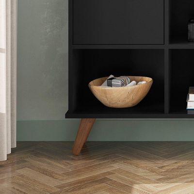 Nicho Organizador 6 Nichos 3 Gavetas Preto Mpozenato