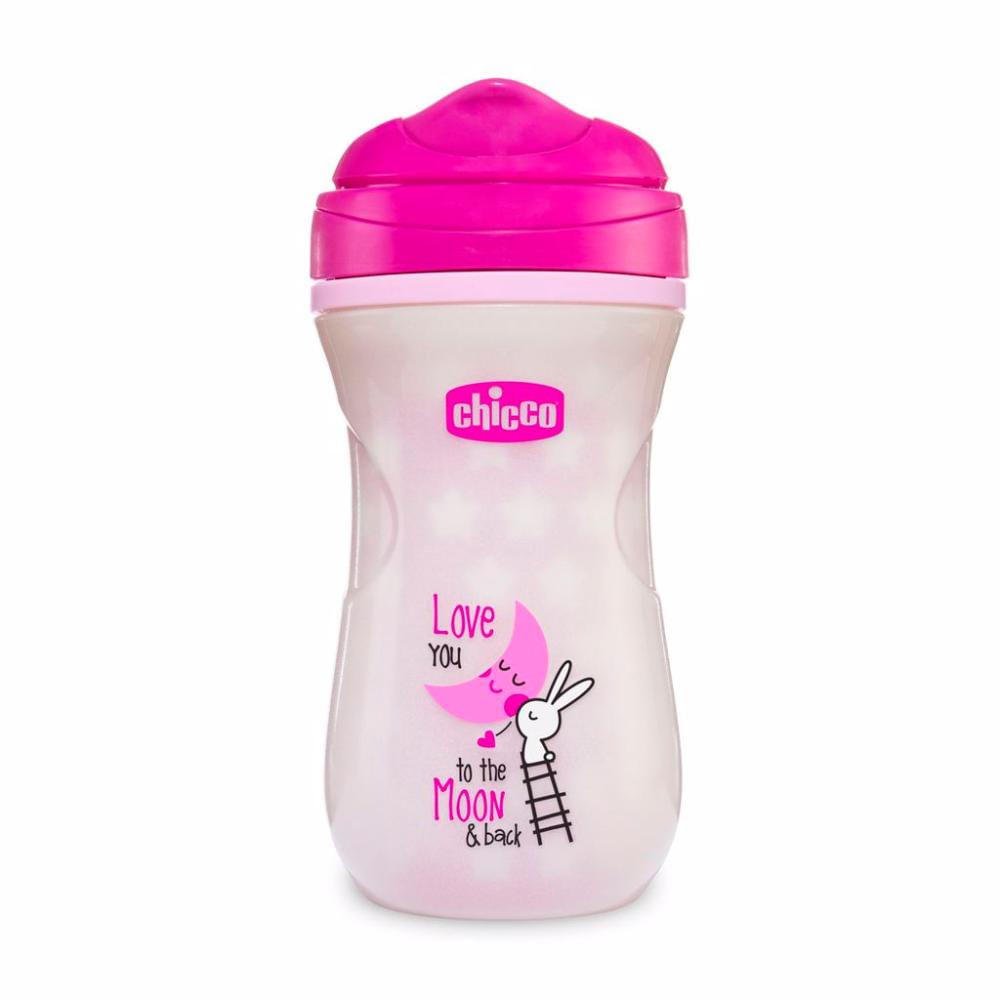 Copo Luminoso 200ML 14M+ Chicco Rosa