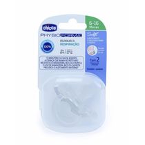Chupeta Physio Forma Soft 6-16M Chicco Transparente