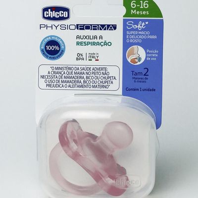 Chupeta Physio Forma Soft 6-16M Chicco Rosa Claro