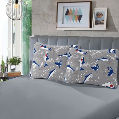 Jogo Cama Infantil SBX Fantasy Malha Bruce Cinza