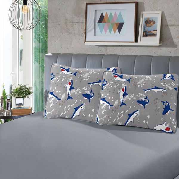 Jogo Cama Infantil SBX Fantasy Malha Bruce Cinza