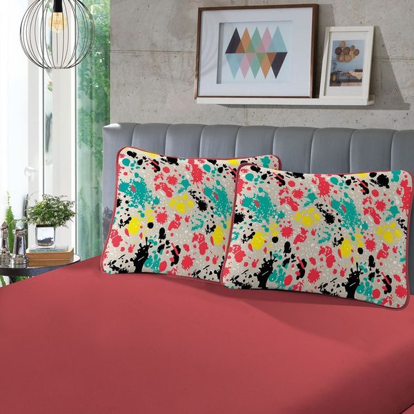 Jogo Cama Infantil SBX Fantasy Malha Colorato Cereja