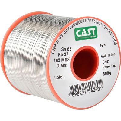Solda em Fio 183MS X 1,5MM 500G CAST