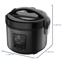 Panela ARROZ Electrolux 2L 6XICARAS ERC10 - 4330AOBR501  Preto  220 VOLTS