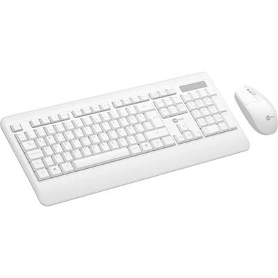 Kit Teclado e Mouse sem Fio Lecoo KW202 Branco