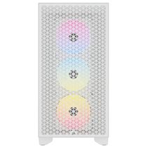 Gabinete Corsair 3000D Lateral de Vidro Temperado Airflow RGB Branco - CC-9011256-WW