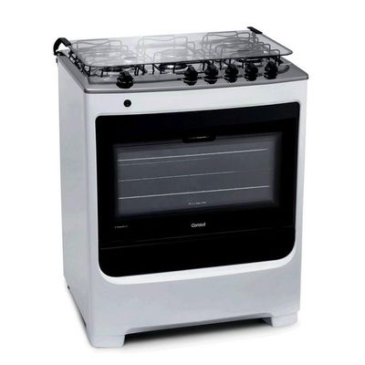 Fogão De Piso 5 Bocas Cfs5 Acendimento Automático Consul Branco Bivolt Bivolt