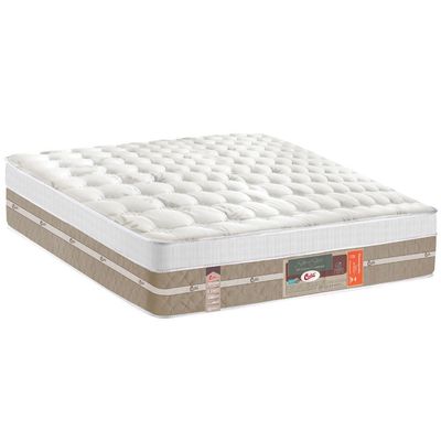 Colchão Casal de Molas Pocket Castor Silver Star Air Híbrido - 138x188 bege
