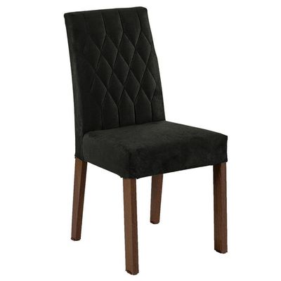 Conjunto Sala De Jantar Mesa Tampo De Madeira 4 Cadeiras Gisele Madesa Rustic/oxford