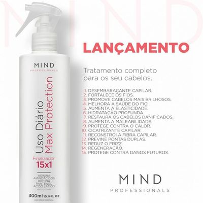Uso Diario Max Protection - Mind - 300ml - Protetor Térmico