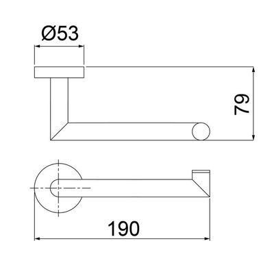 Papeleira Lorenzetti Loren Loft 2020 C82 Cromada