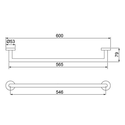 Toalheiro Barra Lorenzetti Loren Loft 2040 C82 Cromado