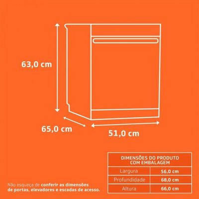 Lava Louça Brastemp 8 Serviços Inox Blf08bsbna Inox 127 V