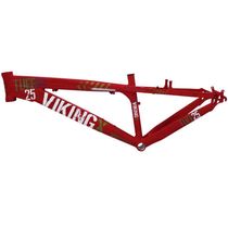 Quadro Alumínio Dirt Jump Aro 26 Vermelho VikingX TUFF25