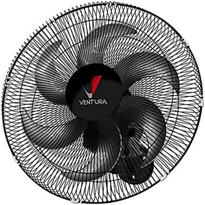 Ventilador Oscilante De Parede Ventura 50 Cm Bivolt Preto - Venti Delta Bivolt