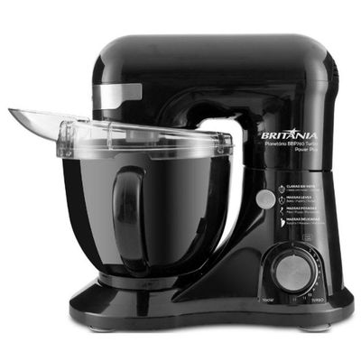 Batedeira Planetária Britânia Power Plus 4,5 Litros 12 Velocidades Bbp760p Preto 220v 220V